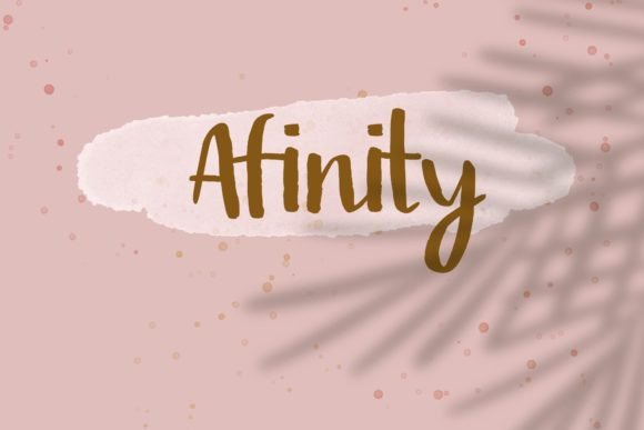 Afinity Font: A Structured Script for Digital Layouts