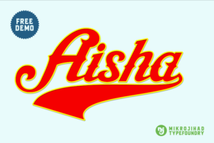 Aisha Font: Victorian Charm for Handmade Crafts