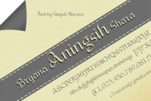 Bryana Aningsih Shara Font for Web Design