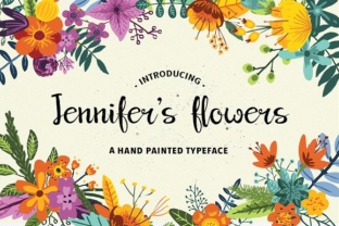 Designing with the Jennifer s Flowers Font