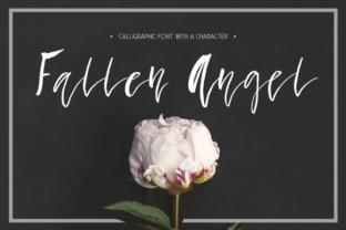 Fallen Angel Font: Modern Calligraphy for Handmade Products