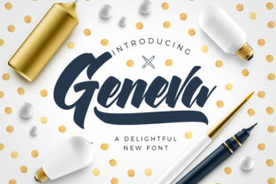 Geneva Font: A Thick Handwritten Typeface for Makers