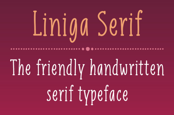 Liniga Serif Font: Friendly Branding for Small Business