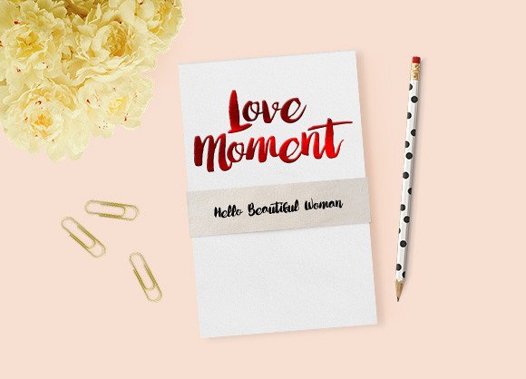 Love Moment Font: A Handwritten Typeface for Editorial Design