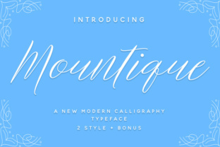 Mountique Typeface: A Modern Script Font for Editorial Design