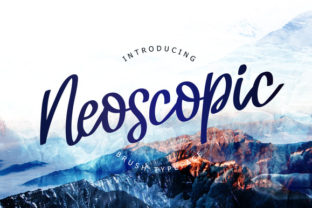 Neoscopic Brush Font for Handmade Products