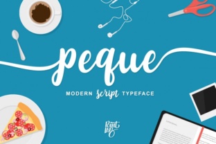 Peque Font: A Hand-Drawn Script for Editorial Design