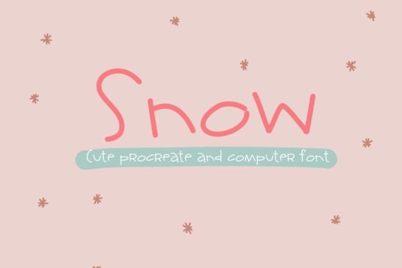 Snow Font: Playful Typography for Campaign Visuals