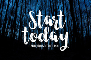 Start Today Font: A Hand-Brushed Typeface for Branding