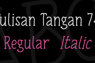 Tulisan Tangan 74 Font for Authentic Web Design